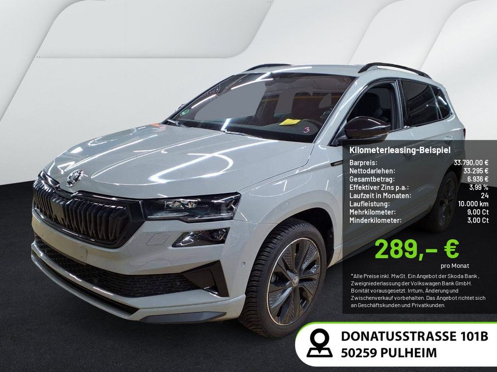 Skoda Karoq 1.5 TSI Sportline NAVI MATRIX-LED AHK 360° Leasing