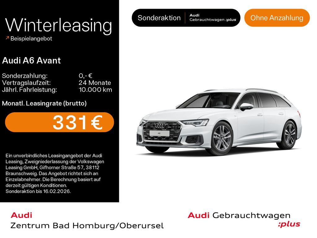 Audi A6 Avant Design 40 TDI S line*Navi*Matrix*Alu*AH Leasing