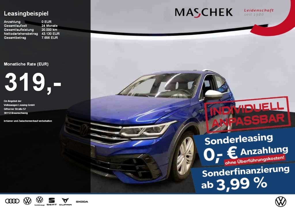 Volkswagen Tiguan R *Sonderleasing* AHK HUD 360° Keyless Vo Leasing