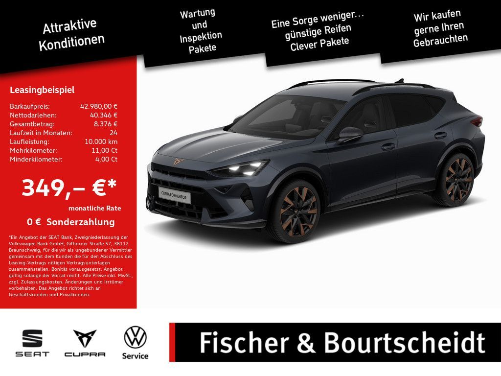 Cupra Formentor TSI VZ 2.0 TSI 245 kW 4Drive ACC LED Leasing