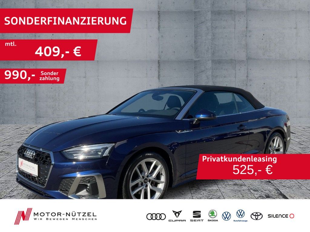 Audi A5 Cabriolet 40 TFSI S-LINE 5JG+LED+NAVI+SHZ+PLA Leasing