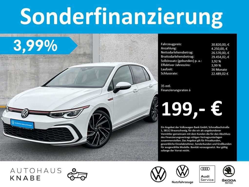 Volkswagen Golf VIII GTI MATRIX HuD HARMAN 19' Leasing