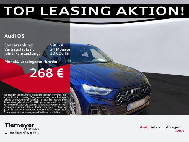 Audi Q5 40 TDI Q S LINE LM20 MATRIX RAUTE eSITZE 360° Leasing