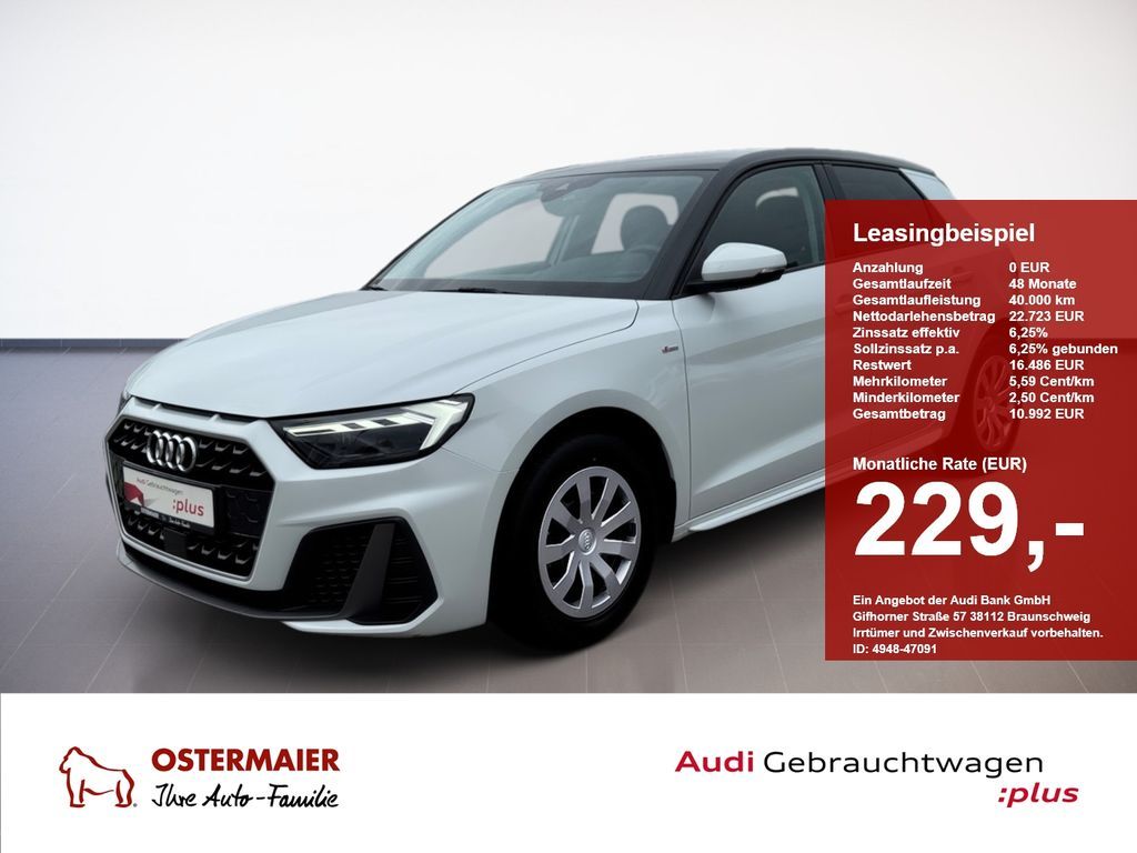 Audi A1 Sportback S-LINE 25 TFSI S-TRONIC LED.NAVI.AC Leasing