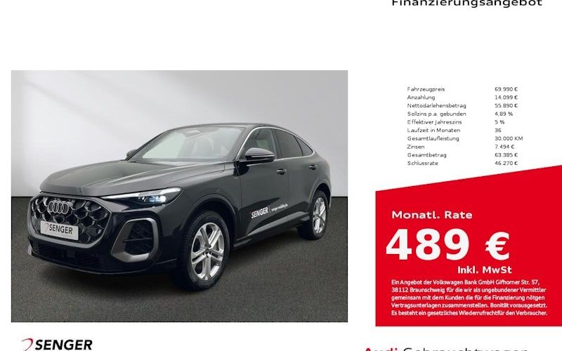 Audi Q5-sportback E-hybrid 220kW S Tronic Quattro 5dr Kauf