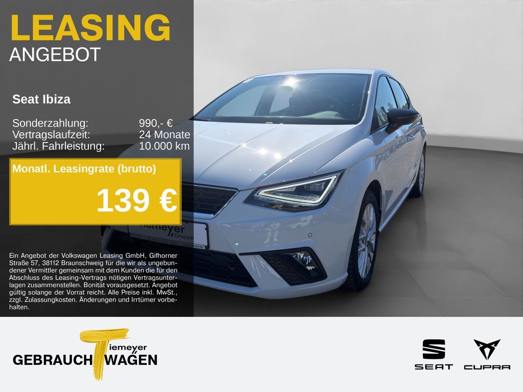 Seat Ibiza 1.0 TSI DSG FR LED NAVI KAMERA ACC Leasing
