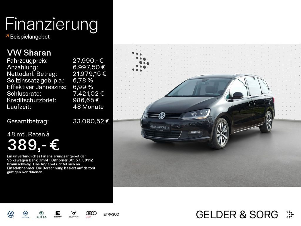 Volkswagen Sharan Comfortline 2.0 TDI 7Sitze*AHK*Standheiz. Leasing