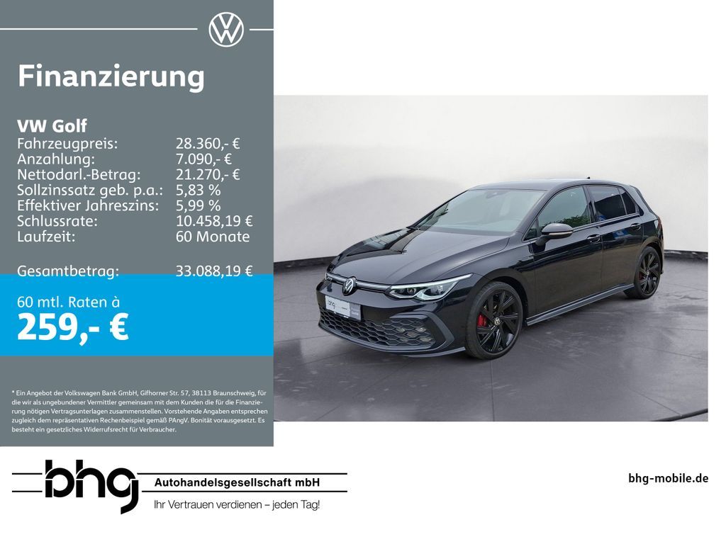 Volkswagen Golf GTD 2,0 TDI DSG Leasing