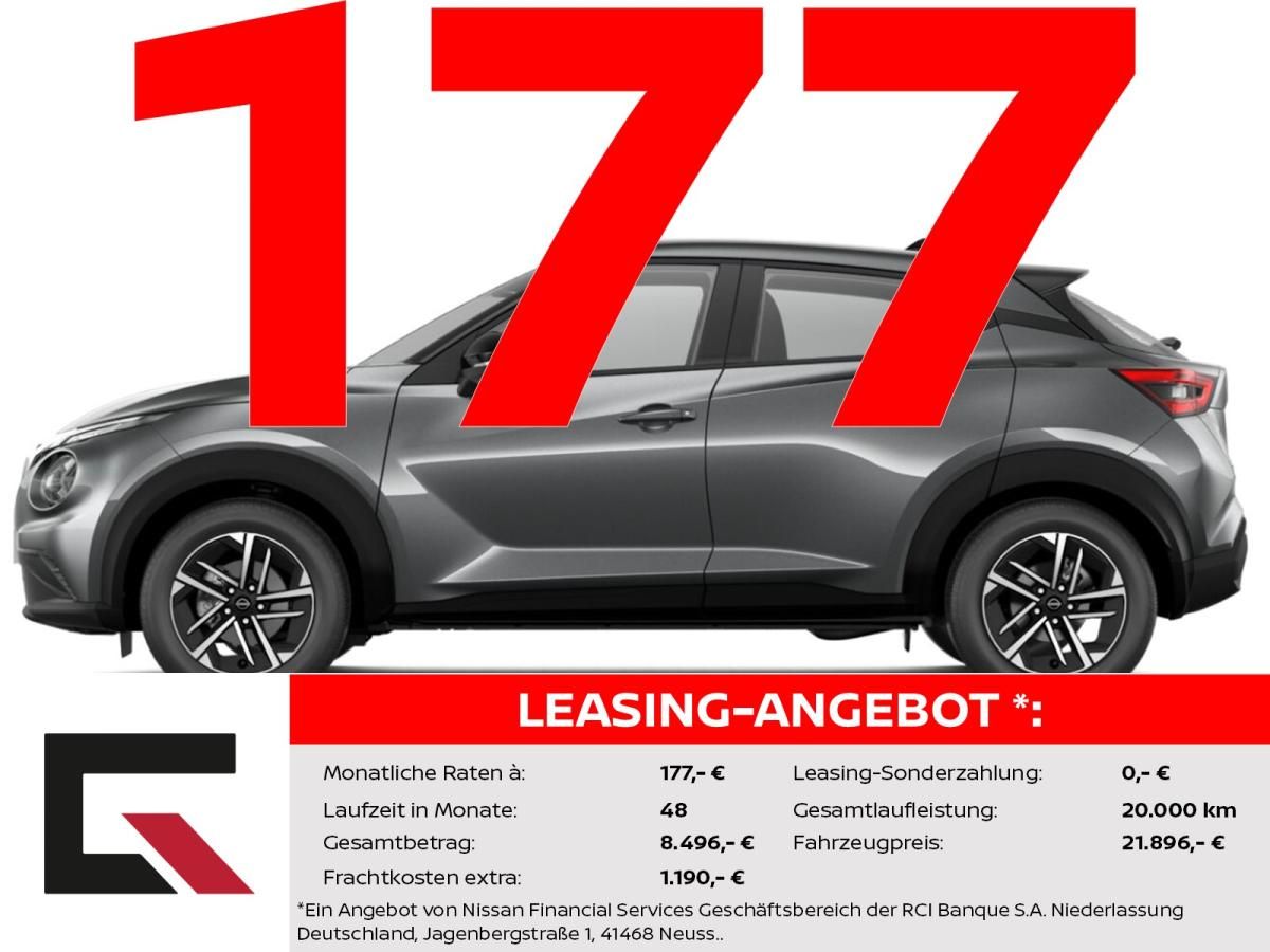 Nissan Juke N-CONNECTA 114PS 6MT Winter/Carplay/RFK Leasing