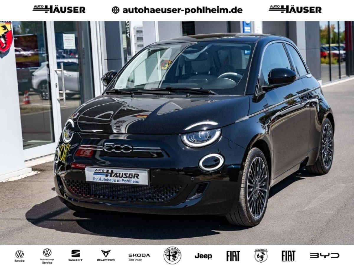 Fiat 500e La Prima 42 kWh SOFORT NAVI KAMERA TEMPOMAT LED SITZHZG PDC Leasing