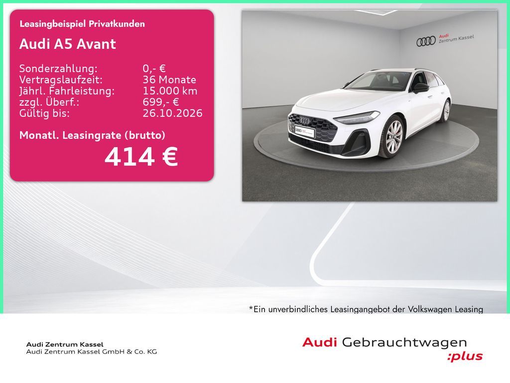Audi A5 Av. TFSIe qu. S line Matrix Alcantara 360° Leasing