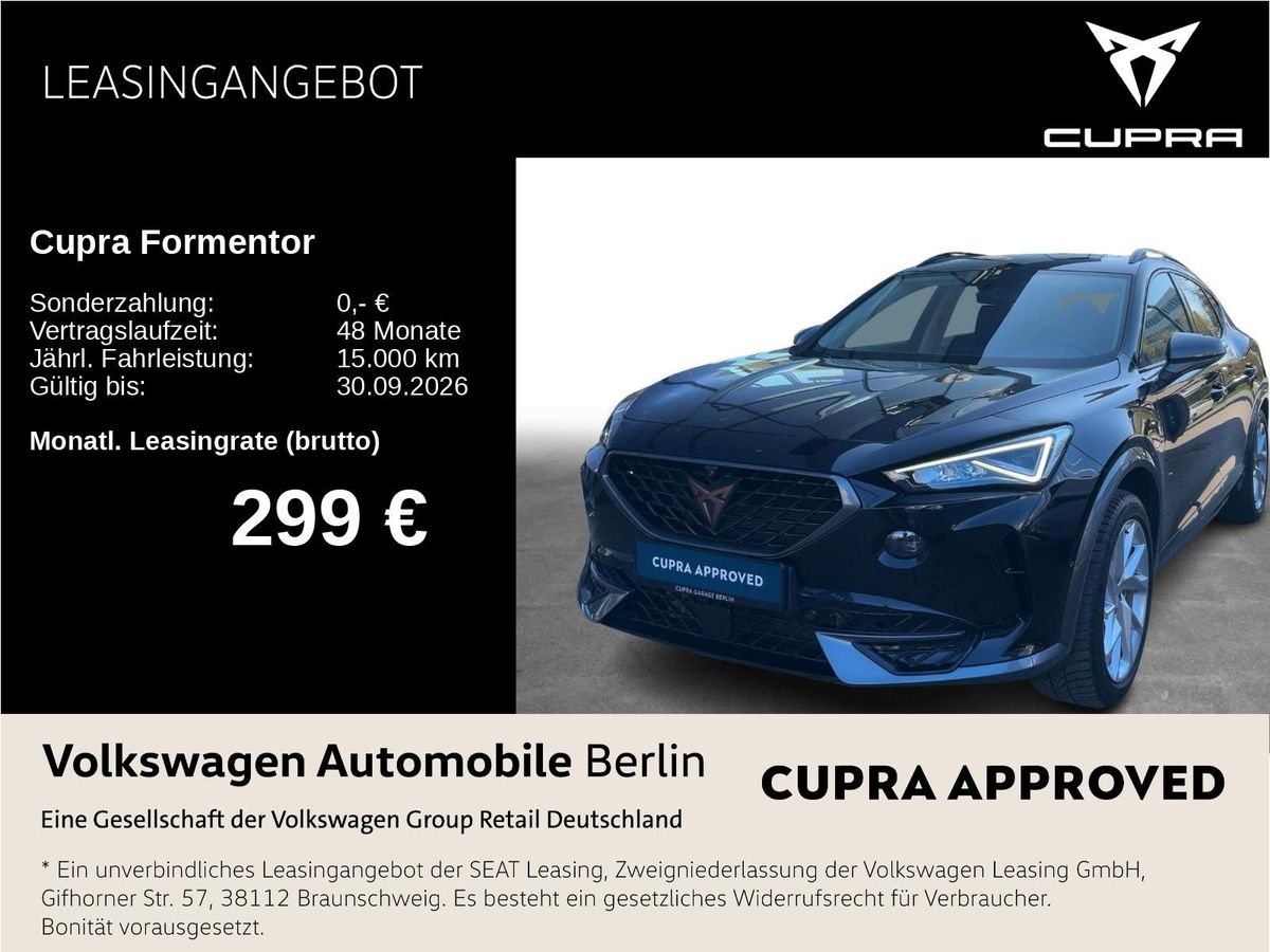 Cupra Formentor 1.4 e-HYBRID DSG Navi LED SHZ PDC Leasing