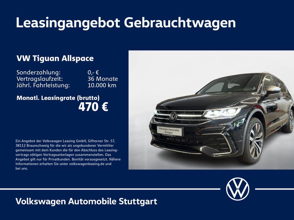 Volkswagen Tiguan Allspace R-Line 2.0 TSI DSG 4Motion Pano Leasing