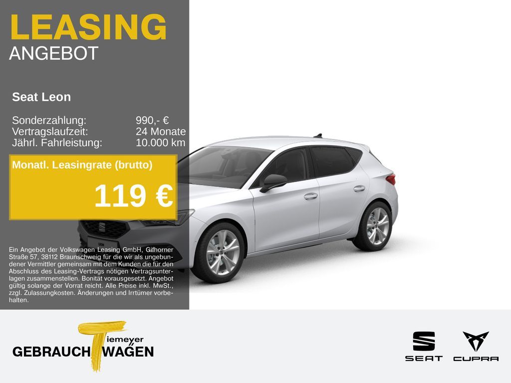 Seat Leon 1.5 TSI FR Navi LED ACC Leasing