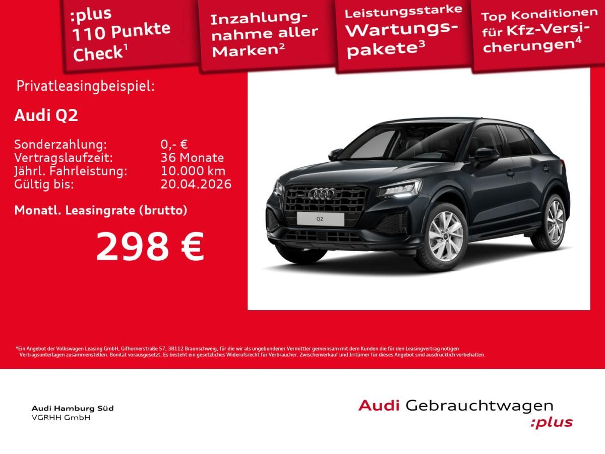 Audi Q2 40 TFSI adv quattro S tronic NAV/KAMERA/LEDER Leasing