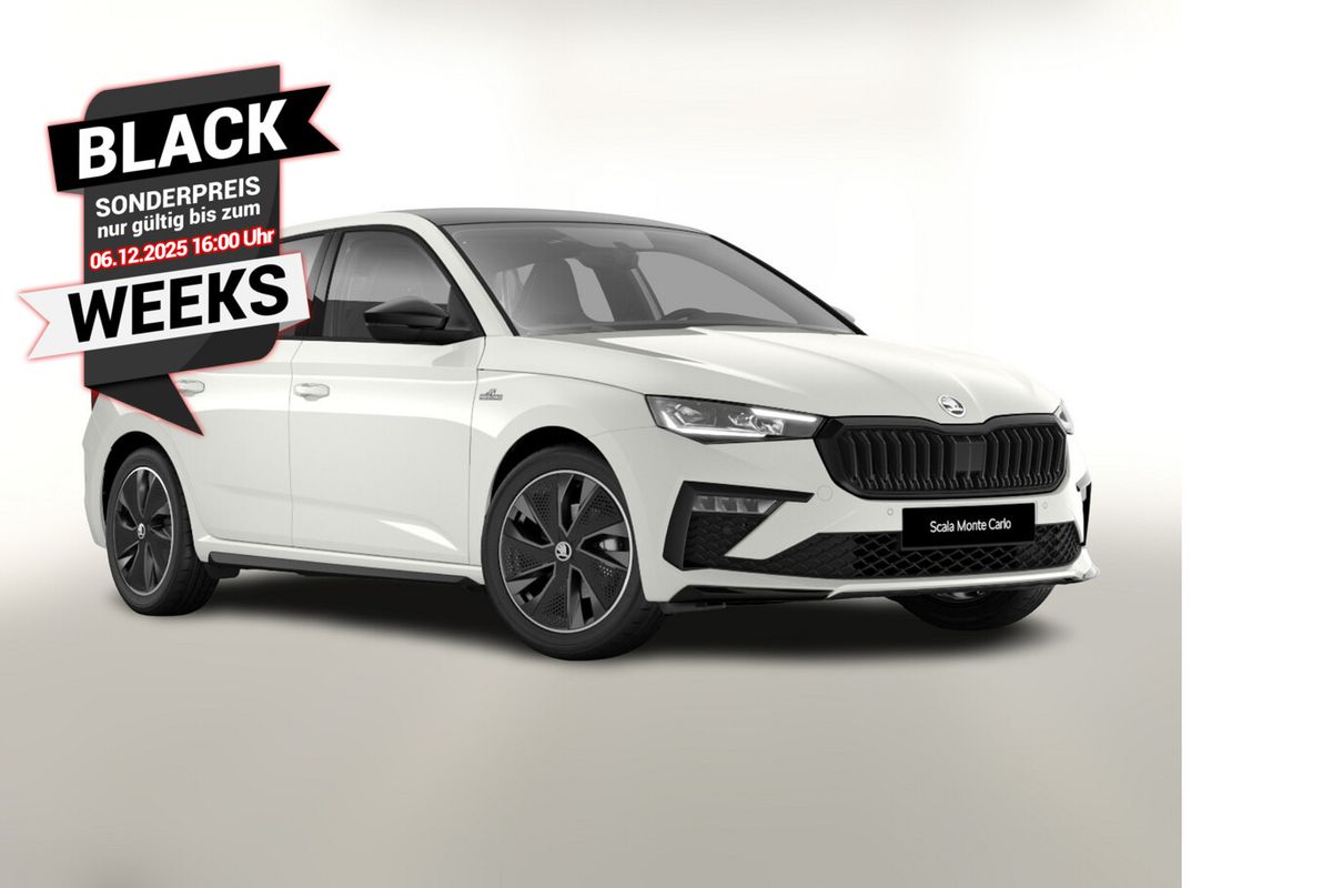 Skoda Scala TSI 116 MonteC Pano Matrix Kam SHZ Kessy Leasing privat Leasing