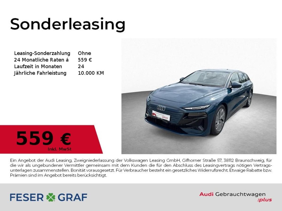 Audi A6 e-tron Avant performance AHK LED PLUS LUFT 36 Leasing
