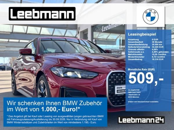 BMW 420 Gran Coupe 420d Gran Coupe M-Sport Finanzierung ab 2,49% Leasing