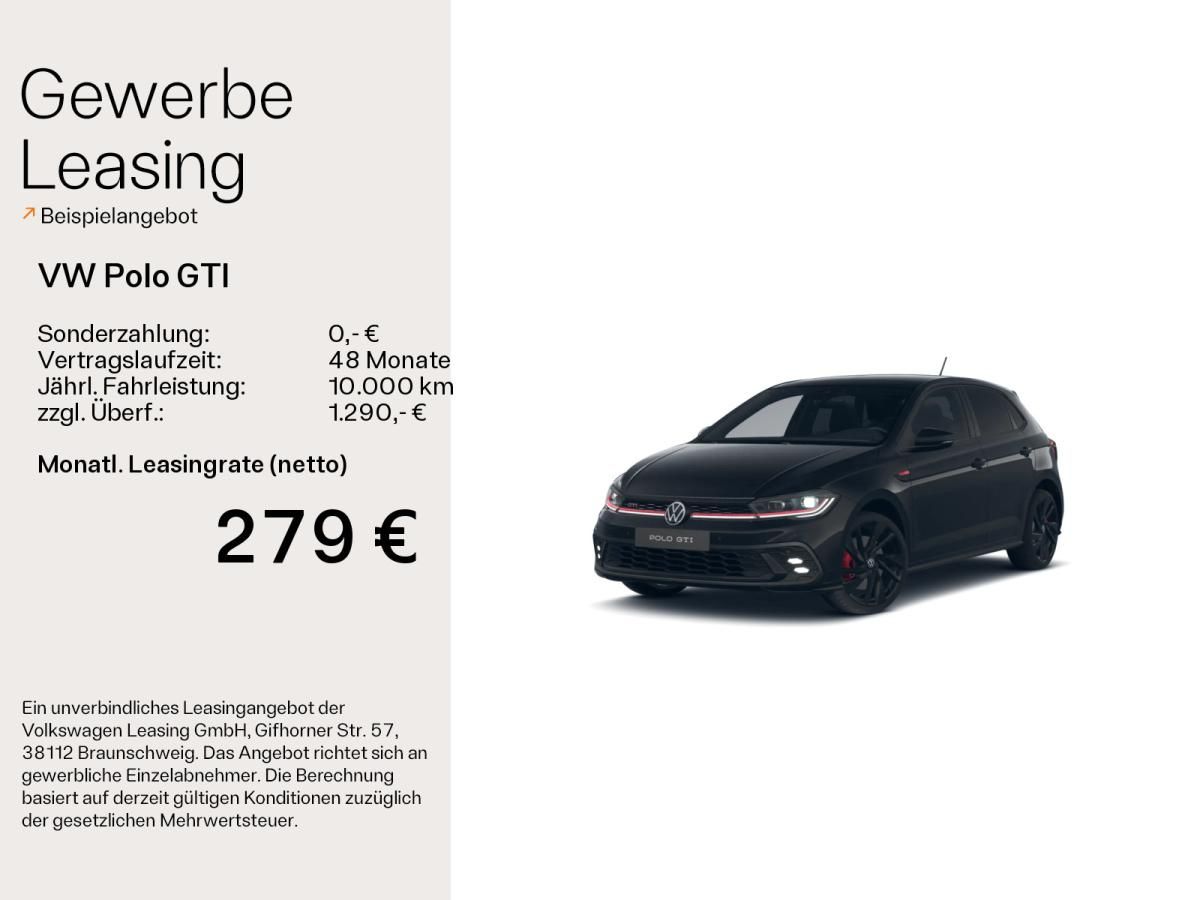 Volkswagen Polo GTI / NAVI / Black Style / Pano. usw. Leasing