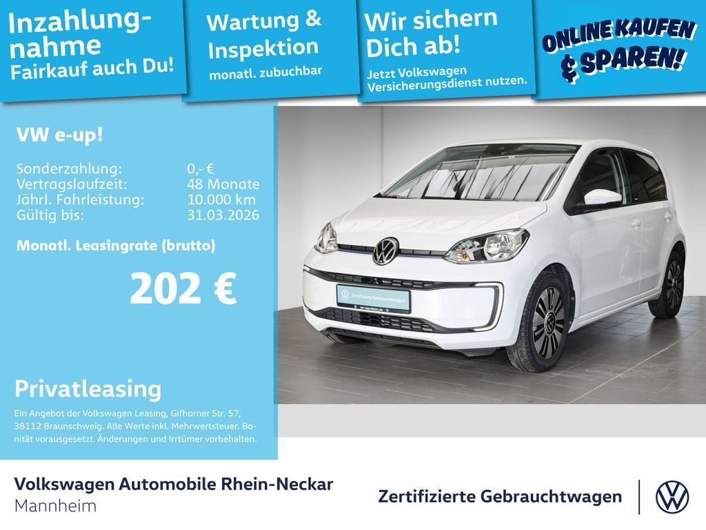 Volkswagen e-up! move up! 61kW Kamera PDC Sitzheizung uvm Leasing