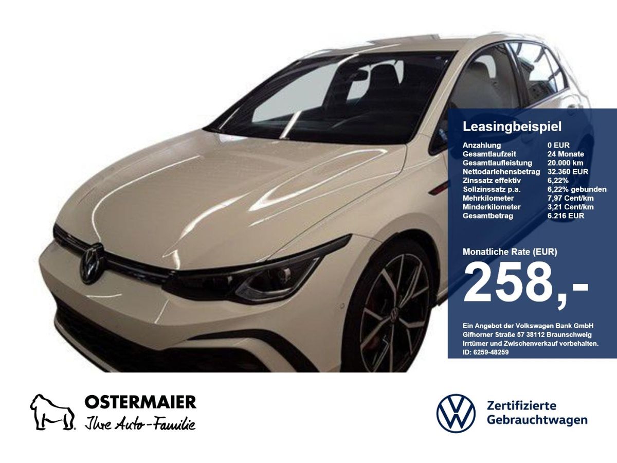 Volkswagen Golf VIII GTI BLACK NP.60T LEDER.19 IQ-LIGHT.KAMERA.HEAD-UP..5JG Leasing