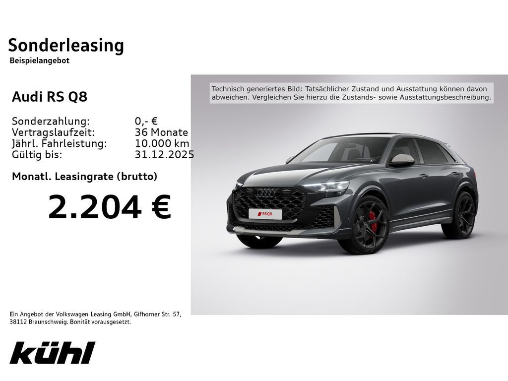 Audi RS Q8 performance 23' Keramik Pano RS-Sportabgas Leasing