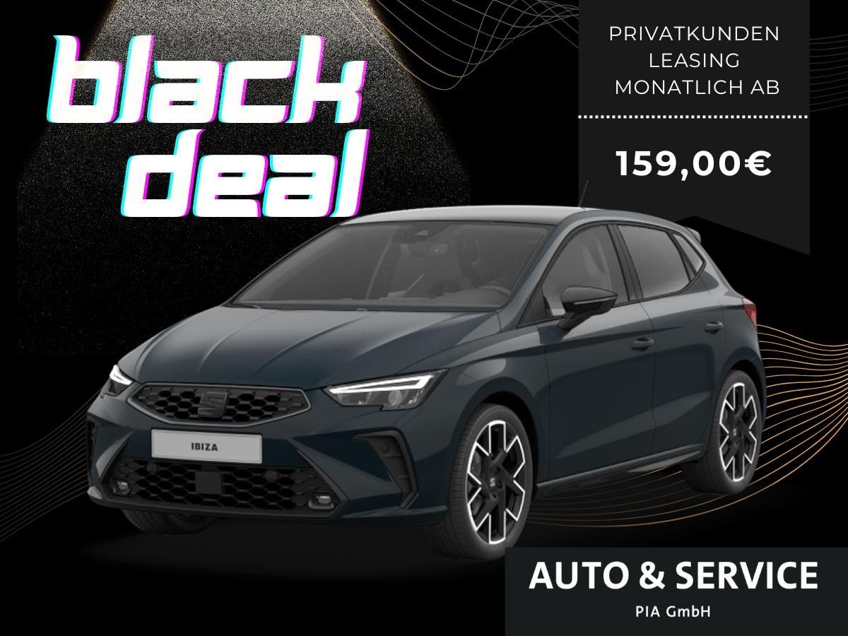 Seat Ibiza 1.0 TSI 85kW FR Black Ed. DSG - PIA BLACK DEAL! Leasing