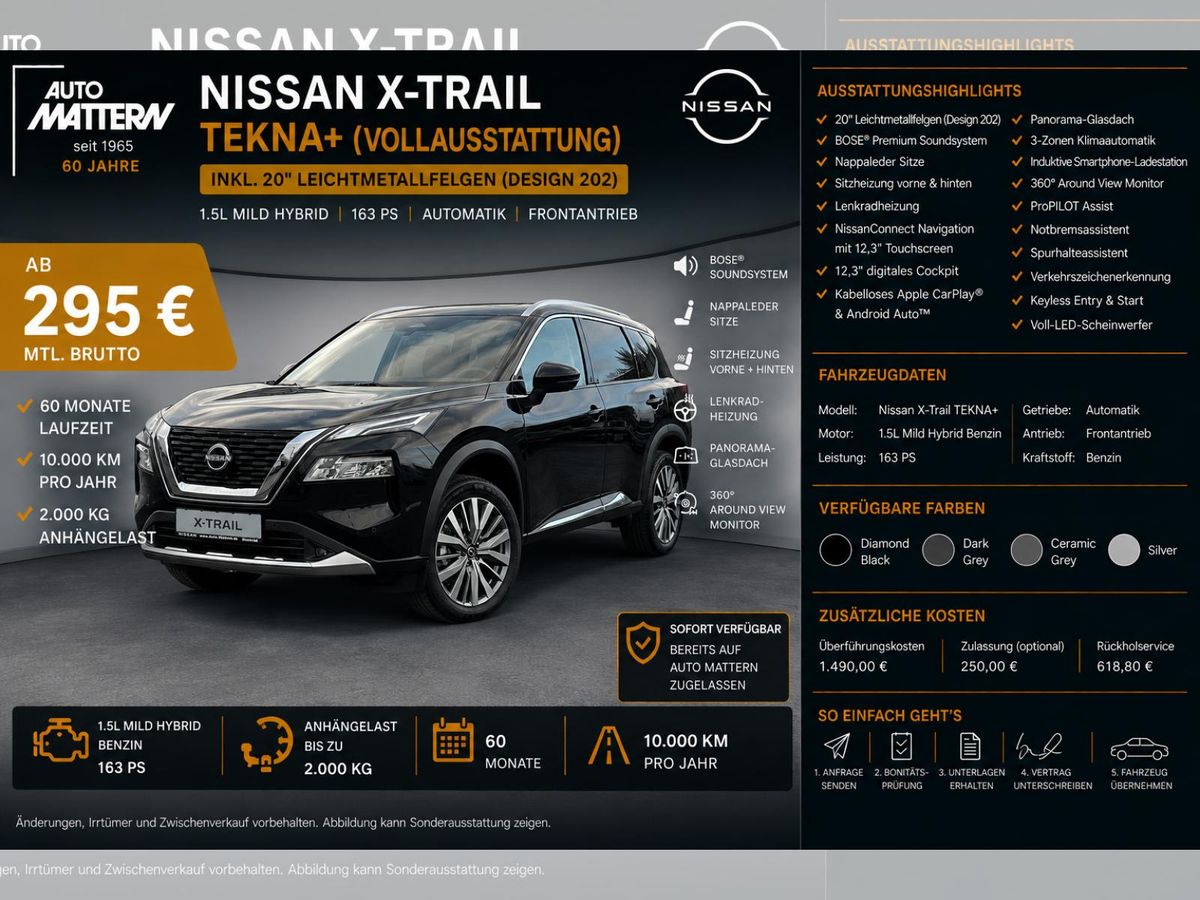 Nissan X-Trail Nissan X-Trail TEKNA+ | Vollausstattung | Nappaleder | Panorama | Bose | 20