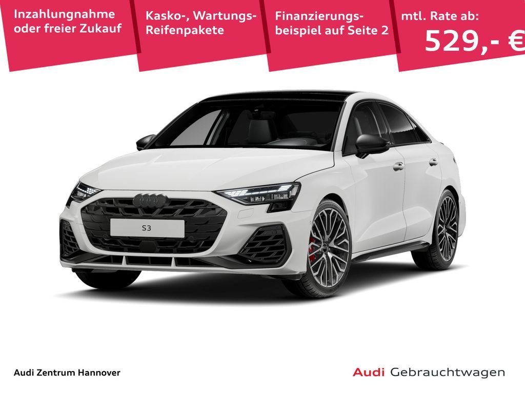 Audi S3 Limousine 2.0 TFSI Pano SONOS Kamera Navi LED Leasing