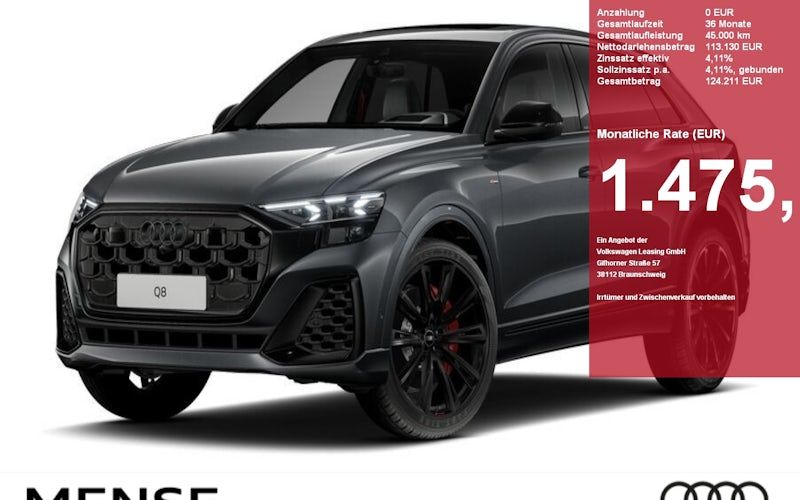 Audi Q8 TFSI E 360 KW Quatt Tip S Line Business 5dr Kauf