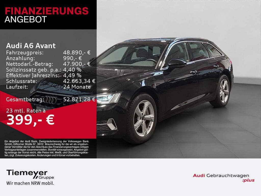 Audi A6 Avant 45 TFSI Q ADVANCED LM19 LEDER AHK KAMER Leasing