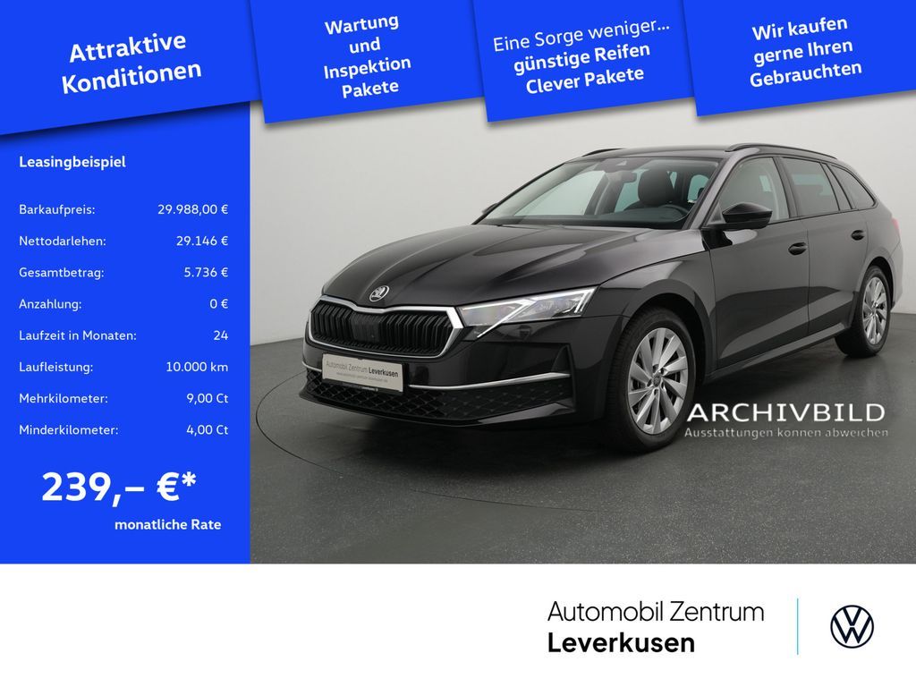 Skoda Octavia Selection DSG SHZ CARPLAY LED PDC LEDER Leasing