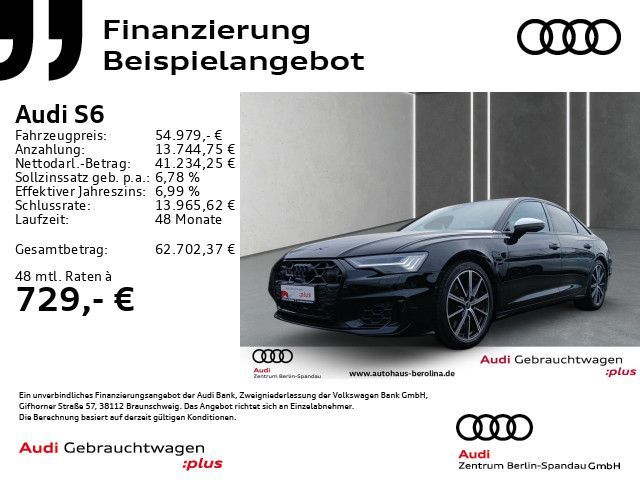Audi S6 Lim. *HD-MATRIX*B&O*360°*Opt.-Schwarz+*ACC* Leasing