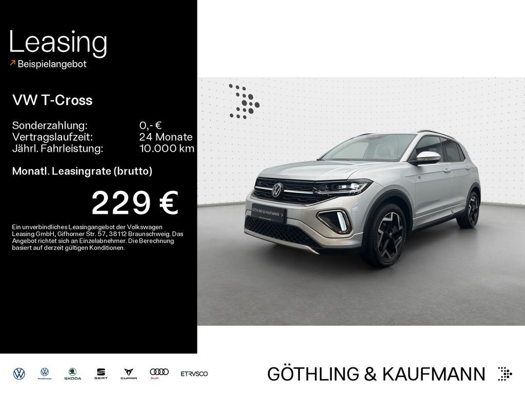 Volkswagen T-Cross 1.5 TSI DSG R-Line*Navi*AHK*Kamera*IQ-Li Leasing
