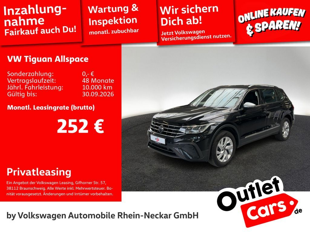 Volkswagen Tiguan Allspace 2.0 TSI Life DSG 4Motion AHK Nav Leasing