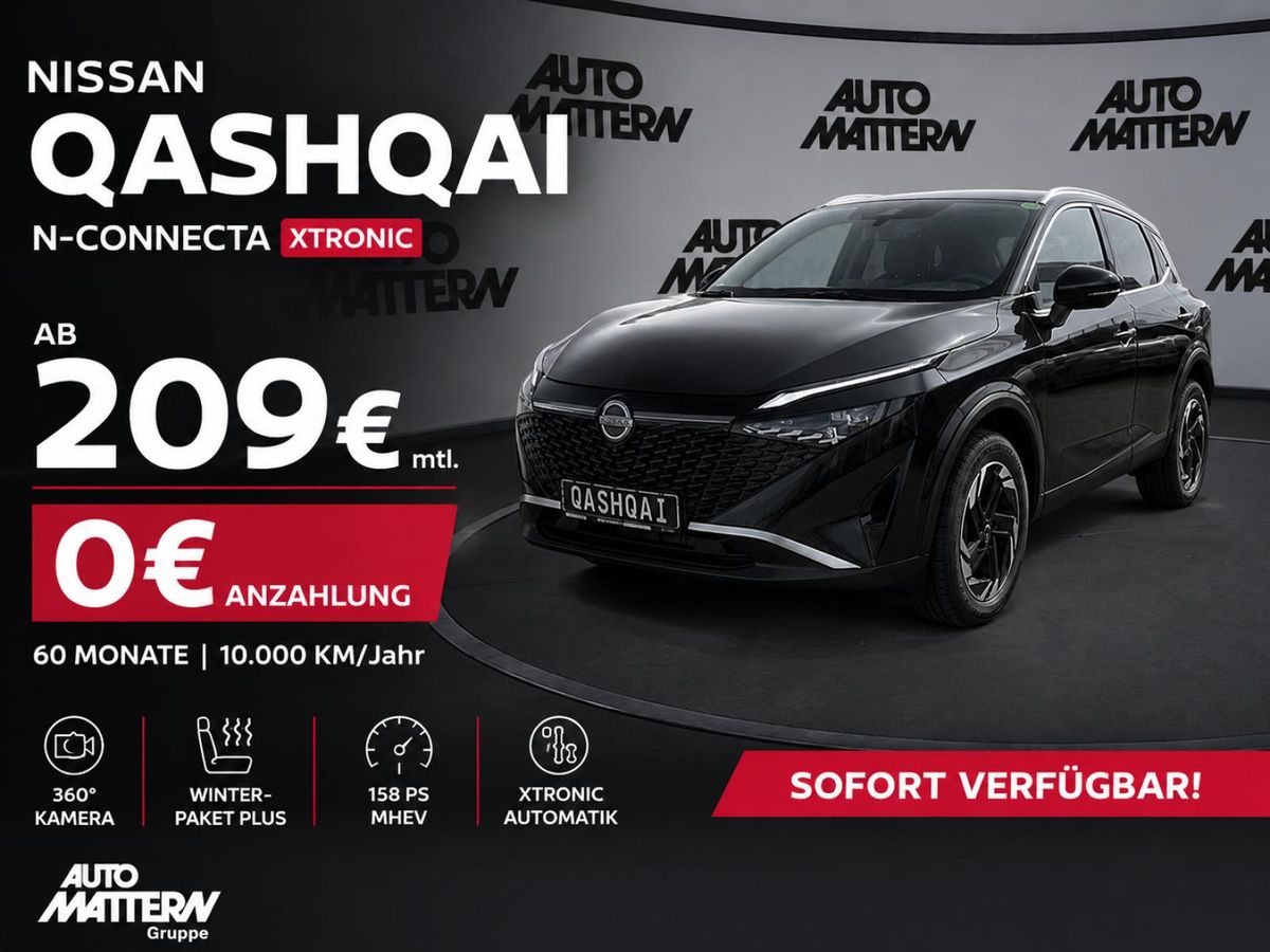 Nissan Qashqai NISSAN Qashqai N-CONNECTA | NEUWAGEN | Xtronic Automatik | 360° Kamera | Winter-Paket | ab 209 € Leasing