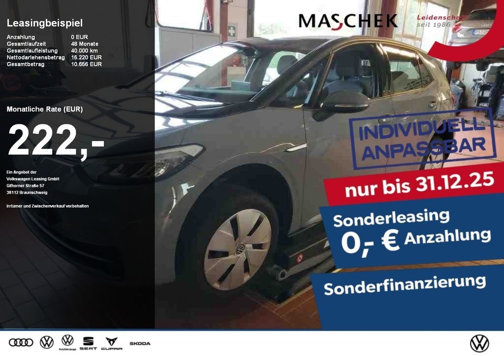 Volkswagen ID.3 Pure Performance Navi PDC Lane Assist Leasing