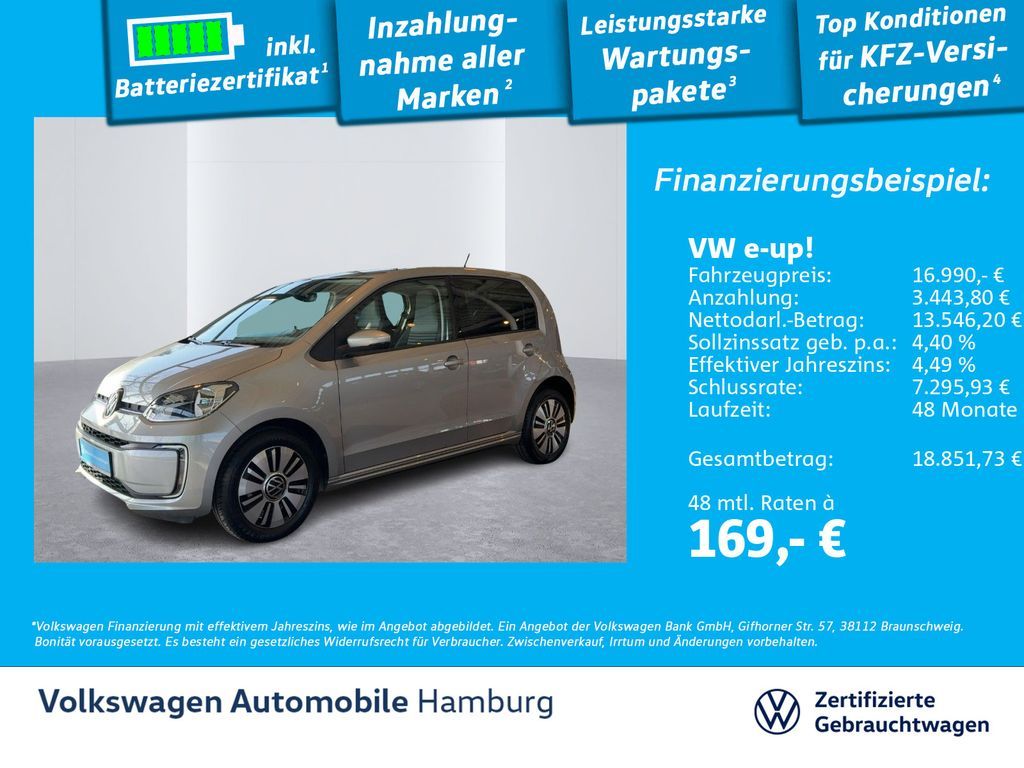 Volkswagen e-up! Style Plus Klimaautomatik beh. Frontscheib Leasing