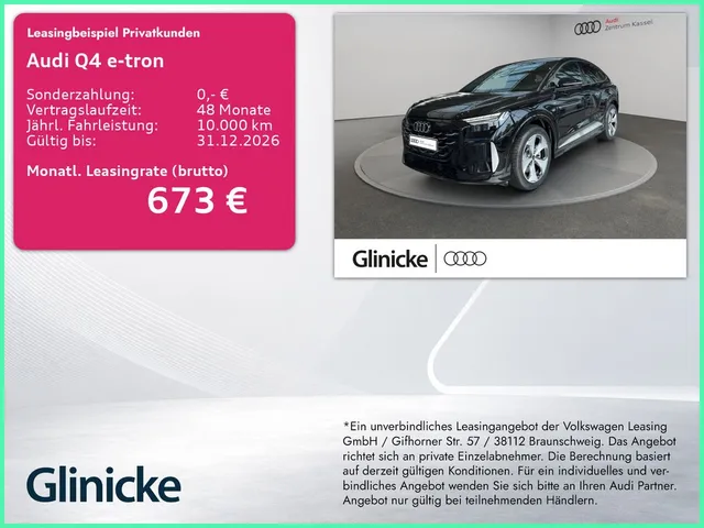 Audi Q4 SB e-tron perf. S line Matrix HuD SONOS 360°
