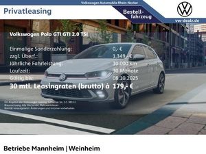 Volkswagen Polo GTI 2.0 TSI OPF DSG IQ.Light Digi-Cockpit Leasing