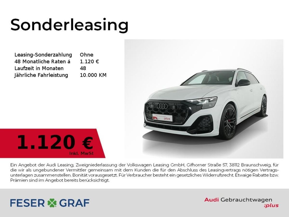 Audi Q8 TFSI e S line business quattro AHK/ B&O/ Pano Leasing