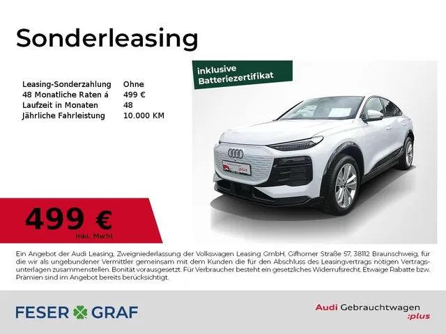 Audi Q6 e-tron Sportback ACC Alu 20" LED+ Wärmep 360°