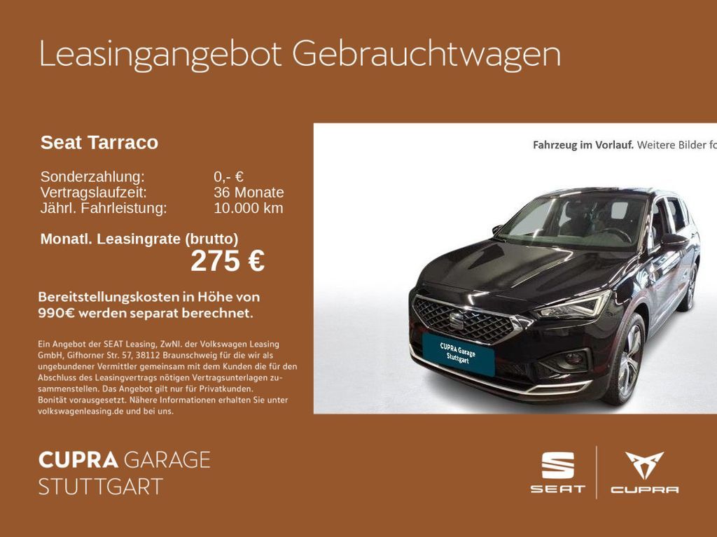 Seat Tarraco 1.5 TSI ACT Xcellence DSG 110 kW Leasing