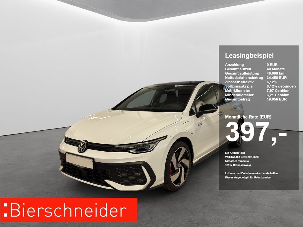 Volkswagen Golf 8 1.5 TSI eHybrid GTE LED-PLUS ACC HUD NAVI Leasing