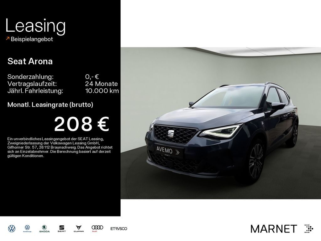 Seat Arona Style Edition 1.0 TSI *DSG*LED*17ZollALU* Leasing