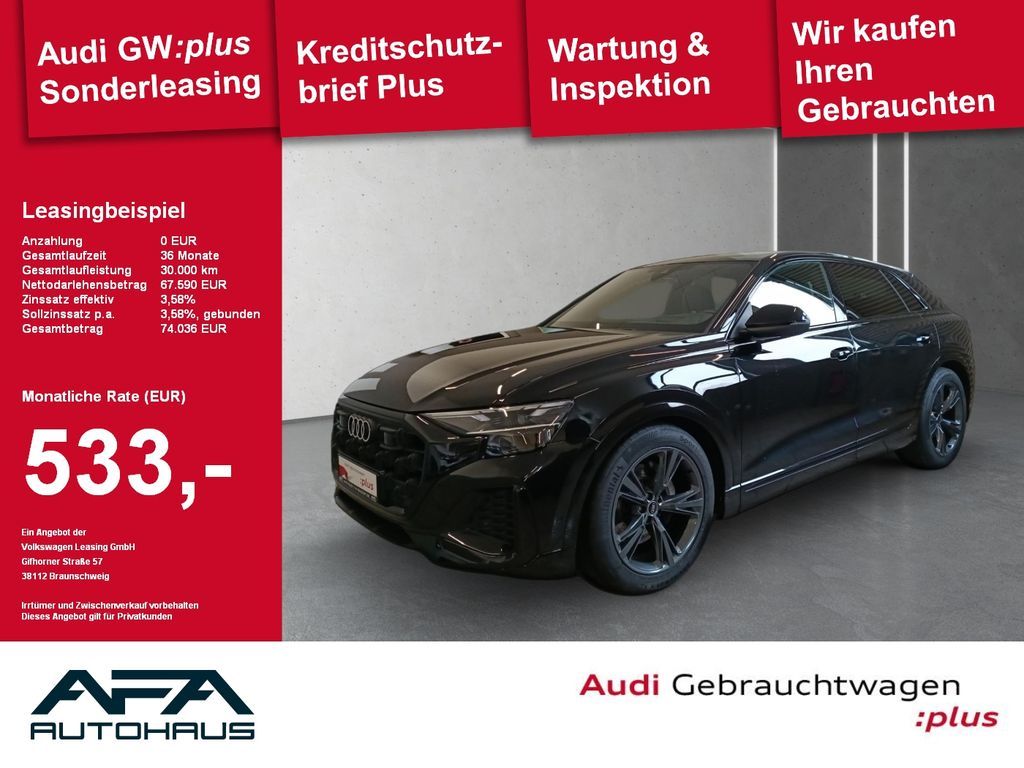 Audi Q8 45 TDI qu. tiptr. Luft*AHK*Matrix*Opt.Schwarz Leasing