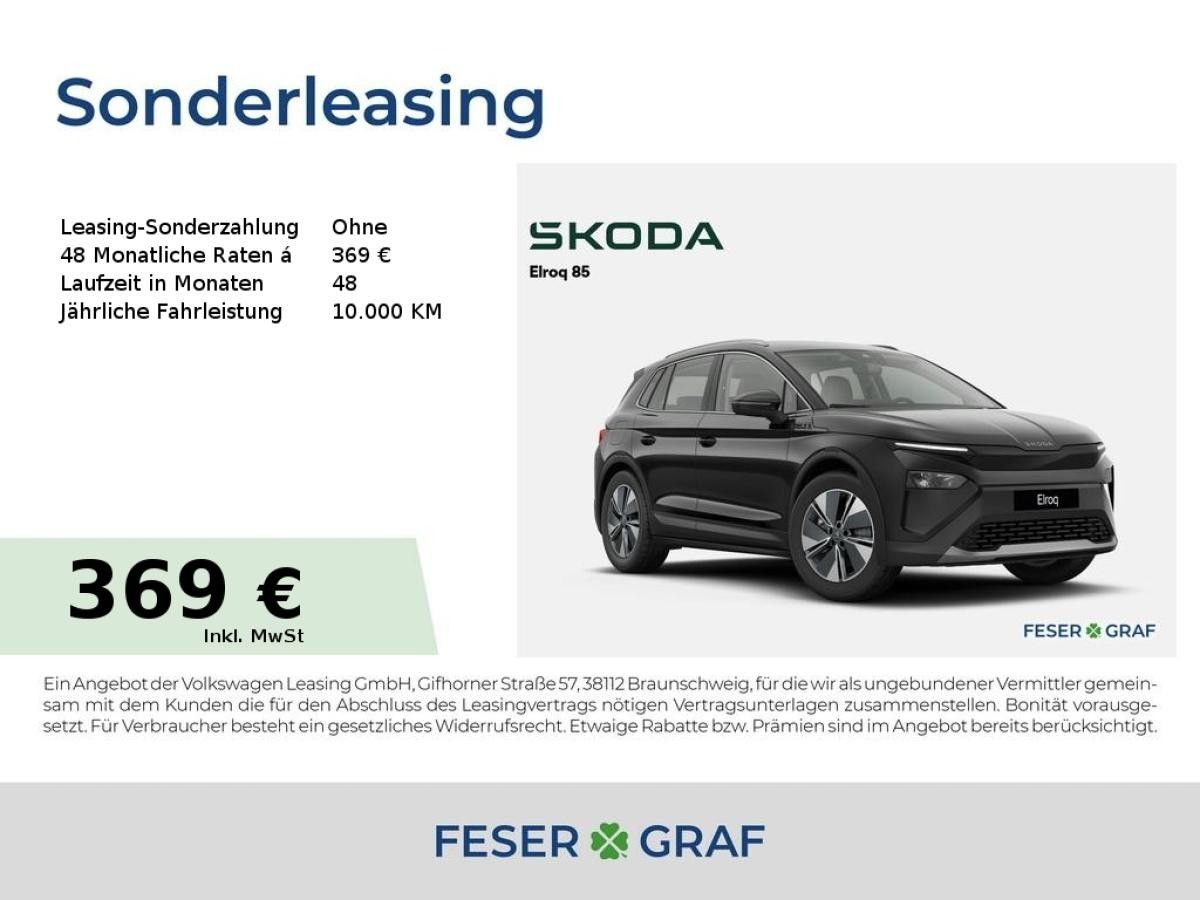 Skoda Elroq 85 h Batterie Elektromotor Leasing