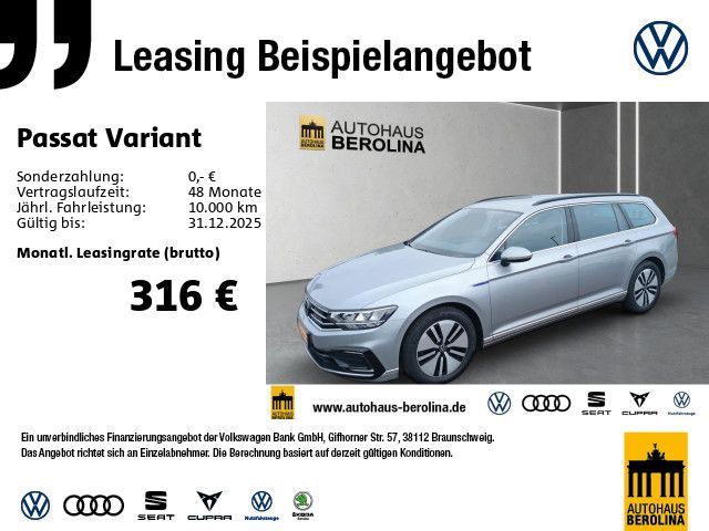 Volkswagen Passat Variant 1.4 GTE DSG *ACC*R-CAM*NAV*PDC*SH Leasing