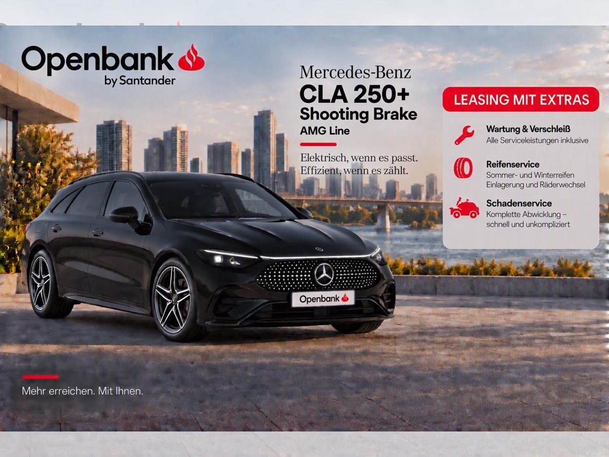 Mercedes-Benz CLA 250 + Shooting Brake |🔥Rate inkl. Services |Wartung & Verschleiß + Reifenservice + Schadenservice Leasing