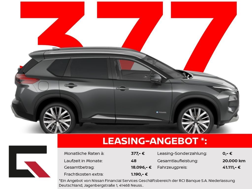 Nissan X-Trail TEKNA+ 204PS Automatik 20Zoll/Winter/Bos Leasing